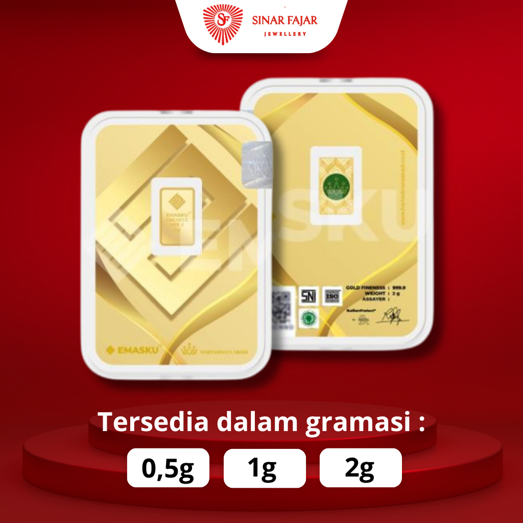 EMASKU 0,5 1 2 GR READY LOGAM MULIA HARTADINATA 99.99%
