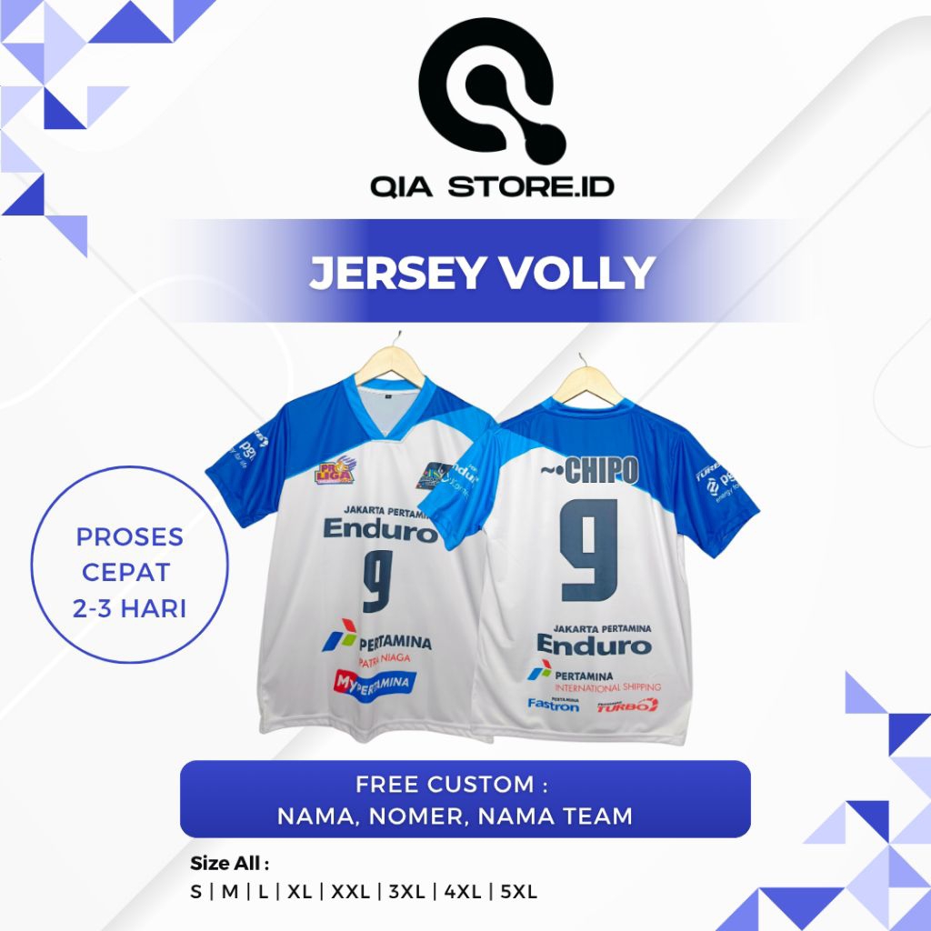 Jersey Voli Cowo Fullprint Kaos Voli Pria