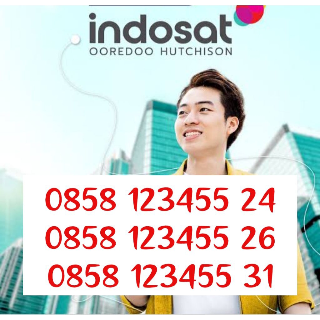 nomor cantik indosat sangat rapi urut