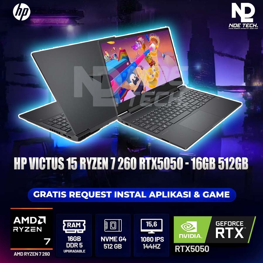 HP VICTUS 15 RYZEN 7 260 RTX5050
