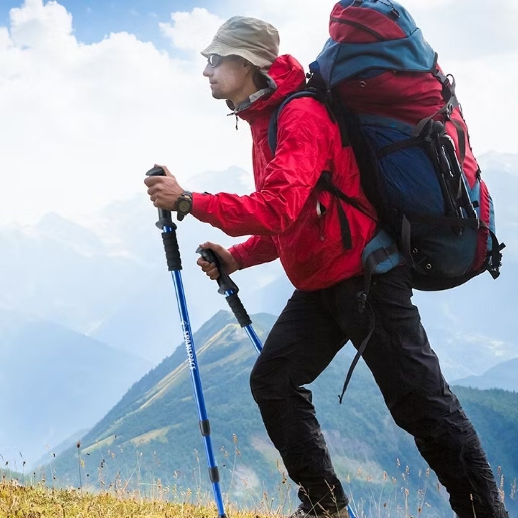 Trekking Pole Tongkat Gunung Lipat Tongkat Hiking SPANSPACE