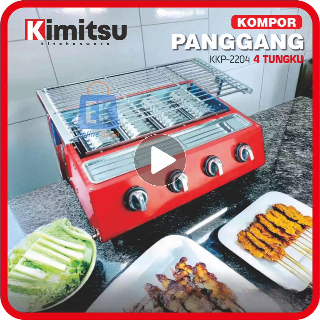 Kompor Panggang 4 Tungku | Kompor Gas Panggang | Alat Panggang Kompor Gas | Panggang Kompor Gas