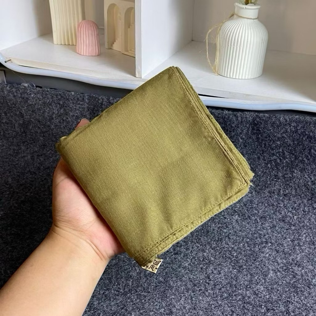 Hijab Segiempat Paris Premium Olive Jahit Tepi paris premium warna olive