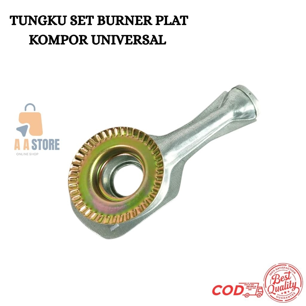 TUNGKU / CEROBONG KOMPOR UNIVERSAL SET BURNER PLAT BESI / KOMPOR RRT / KOMPOR GAS 2 TUNGKU