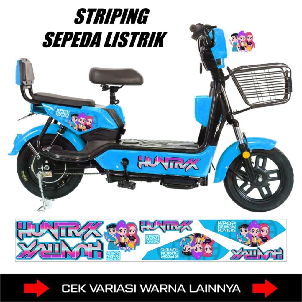 Stiker Sepeda Listrik Edison Regale / Striping Variasi Sepeda Listrik Edison Regale, Uwinfly, Genio,
