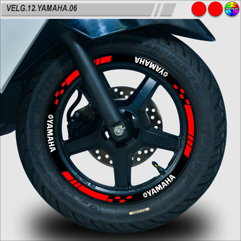 STICKER VARIASI VELG MOTOR SEMUA TYPE RING 12 YAMAHA VELG.12.YAMAHA.06