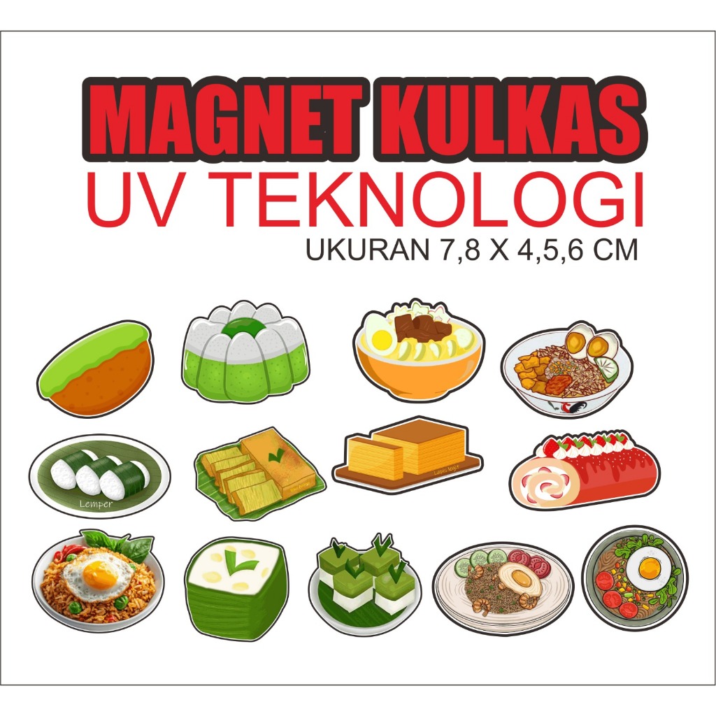 MAGNET KULKAS MAKANAN
