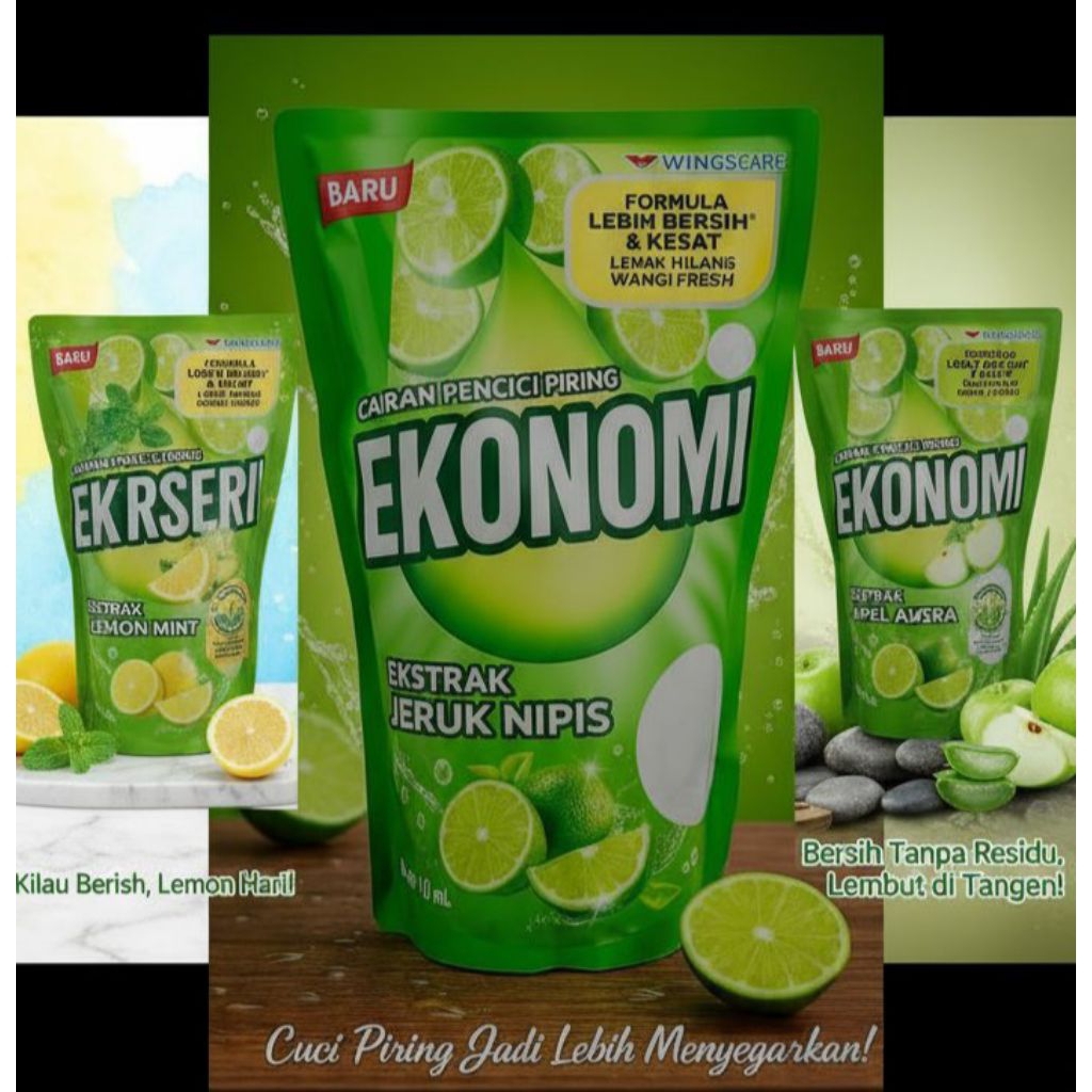 PROMO Ekonomi Sabun Pencuci Piring Liquid Jeruk Nipis 1000ml