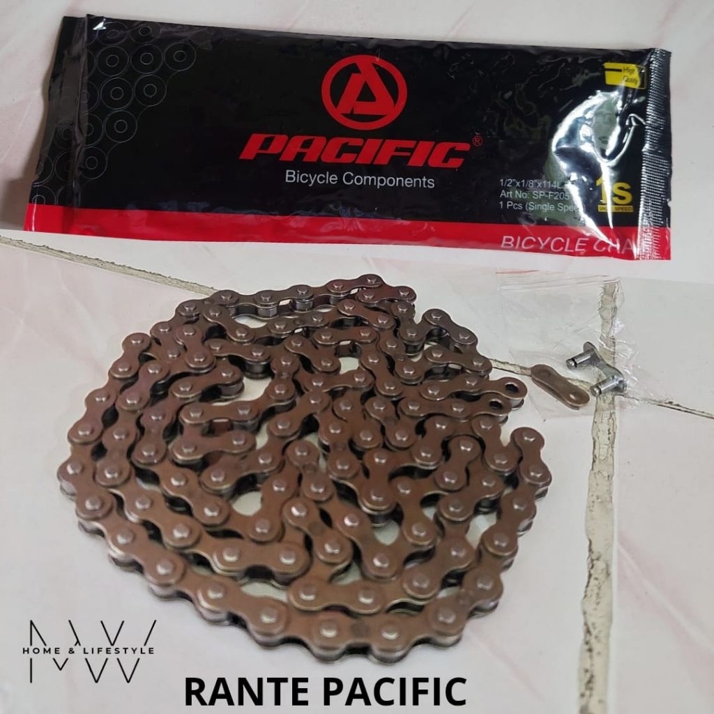 Rantai Pacific Sepeda Single Speed / Rantai Pacific 114 / Rantai Sepeda Pacific Hitam BMX