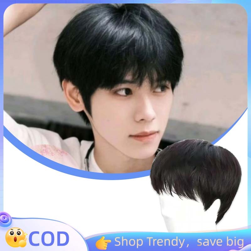 Wig Pendek Cowok Wig Pendek Pria Wig Rambut Pria Pendek Wik Rambut Pria Pendek