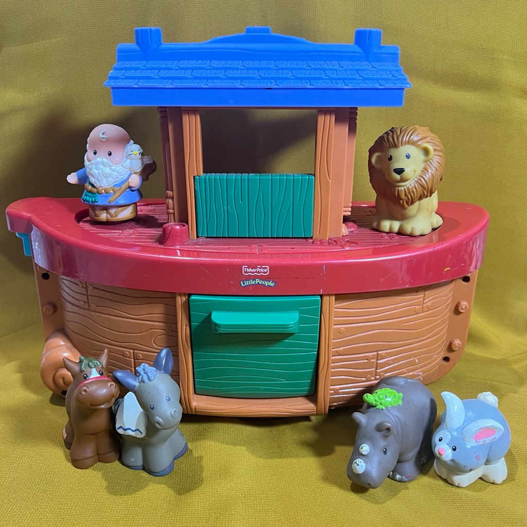 Fisher-Price Little People Noah's Ark/ mainan kapal anak/ preloved BACA DESKRIPSI