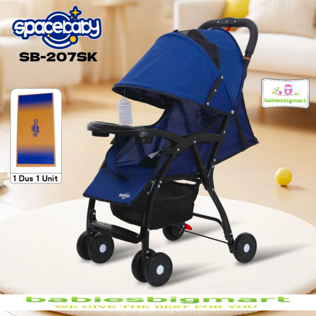 Stroller Spacebaby SB 207 Kereta Dorong New Born Original Kardus
