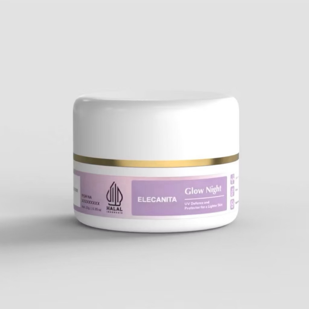 GLOW NIGHT BPOM Bumil Busui Cream Malam Mencerahkan Flek Melasma Bekas Jerawat Hitam