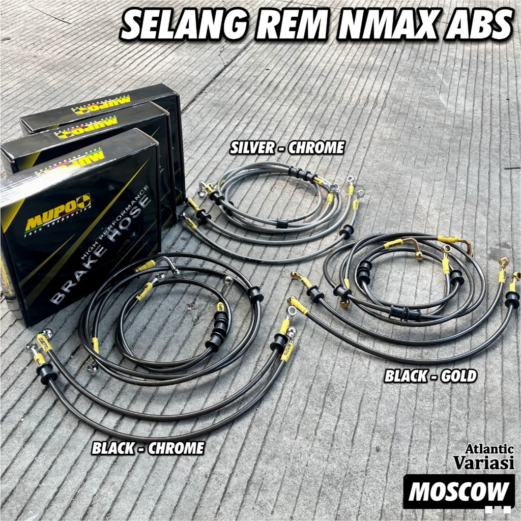 Selang Rem SET 4pcs NMAX ABS Depan Belakang Nmax Lama Nmax New Nmax Old Nmax 155 ABS Connected Facel