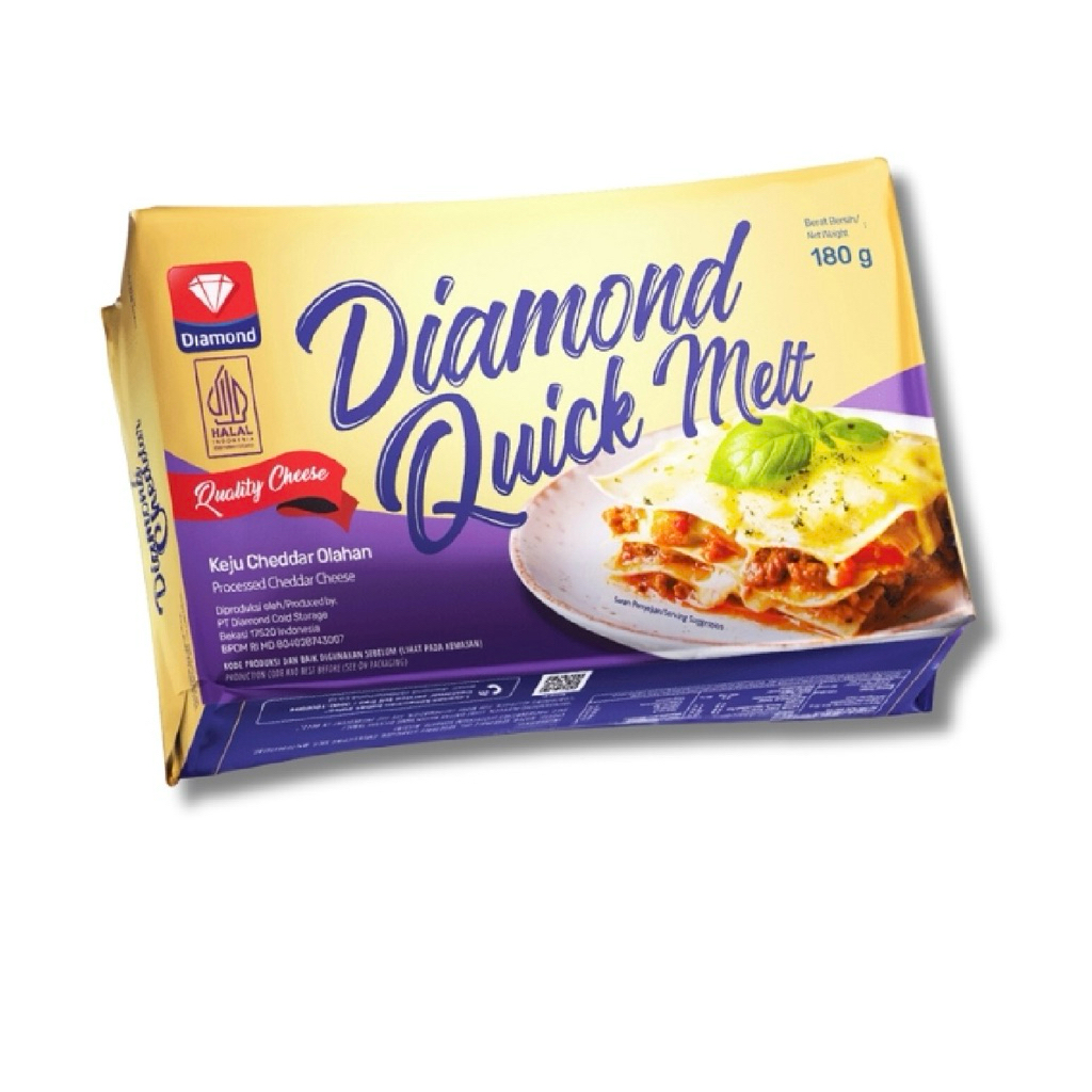 Diamond Cheese Quick melt/ Keju Quick Melt 180gr