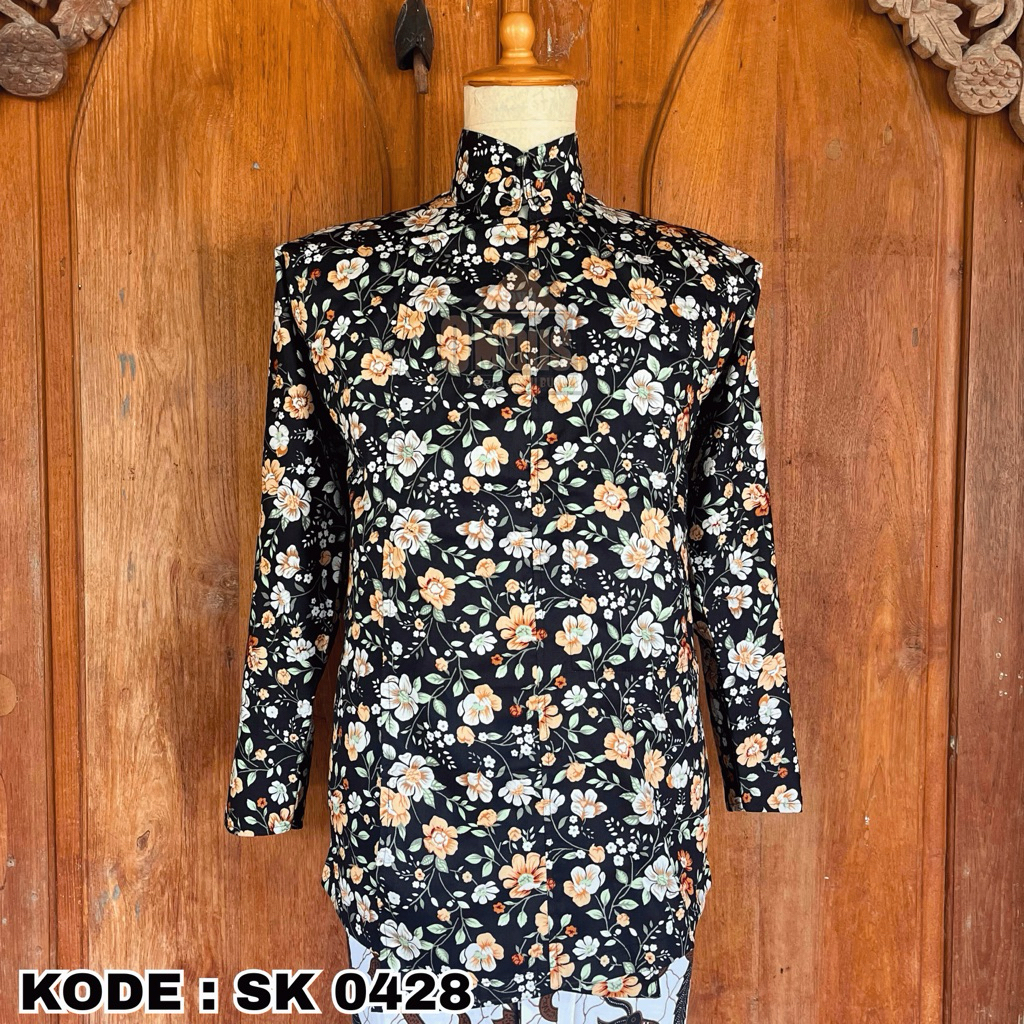 Surjan Kembang||Kode: SK 0428|| Busana Jawa||Baju Tradisional||Java Ombus||