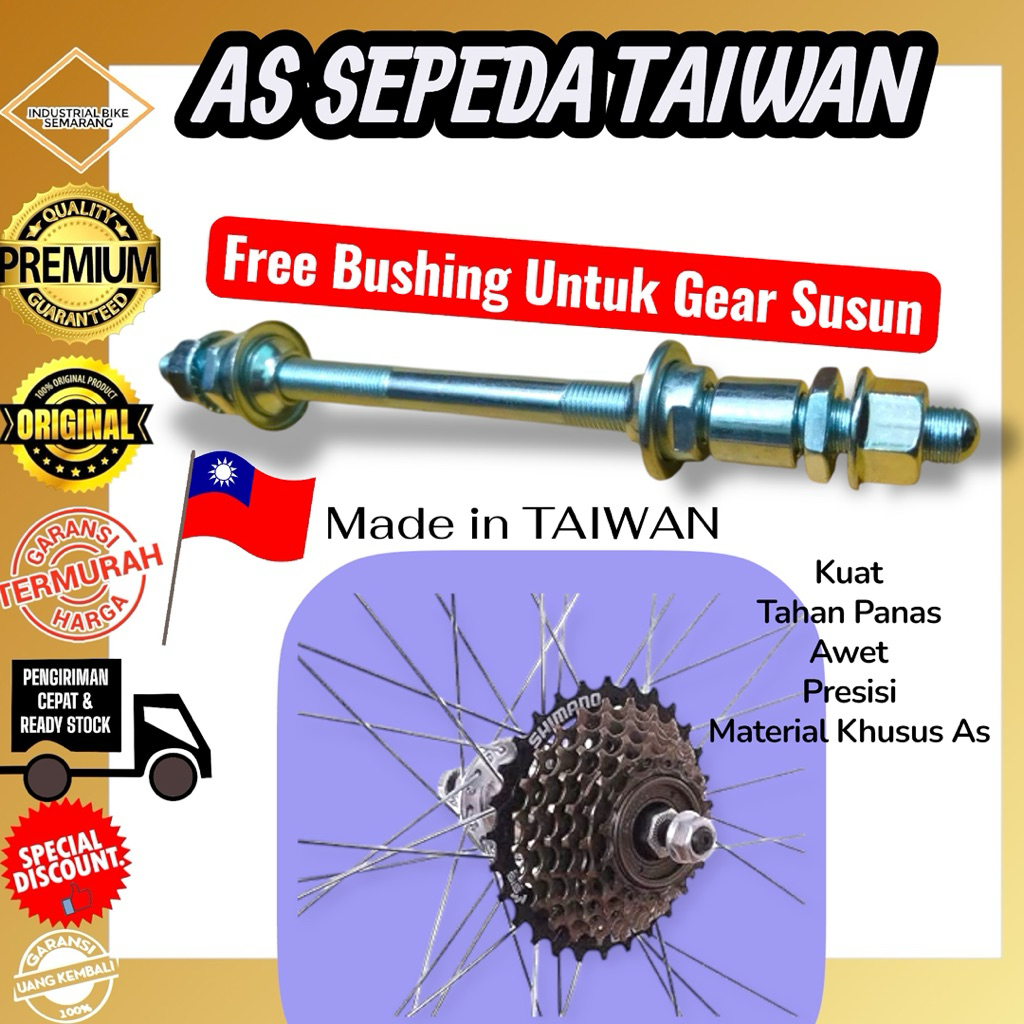 ( AS TAIWAN UNTUK GIR SUSUN ) As Sepeda Belakang 3/8 Hub Bos Tromol Mtb Federal Seli Lipat Balap