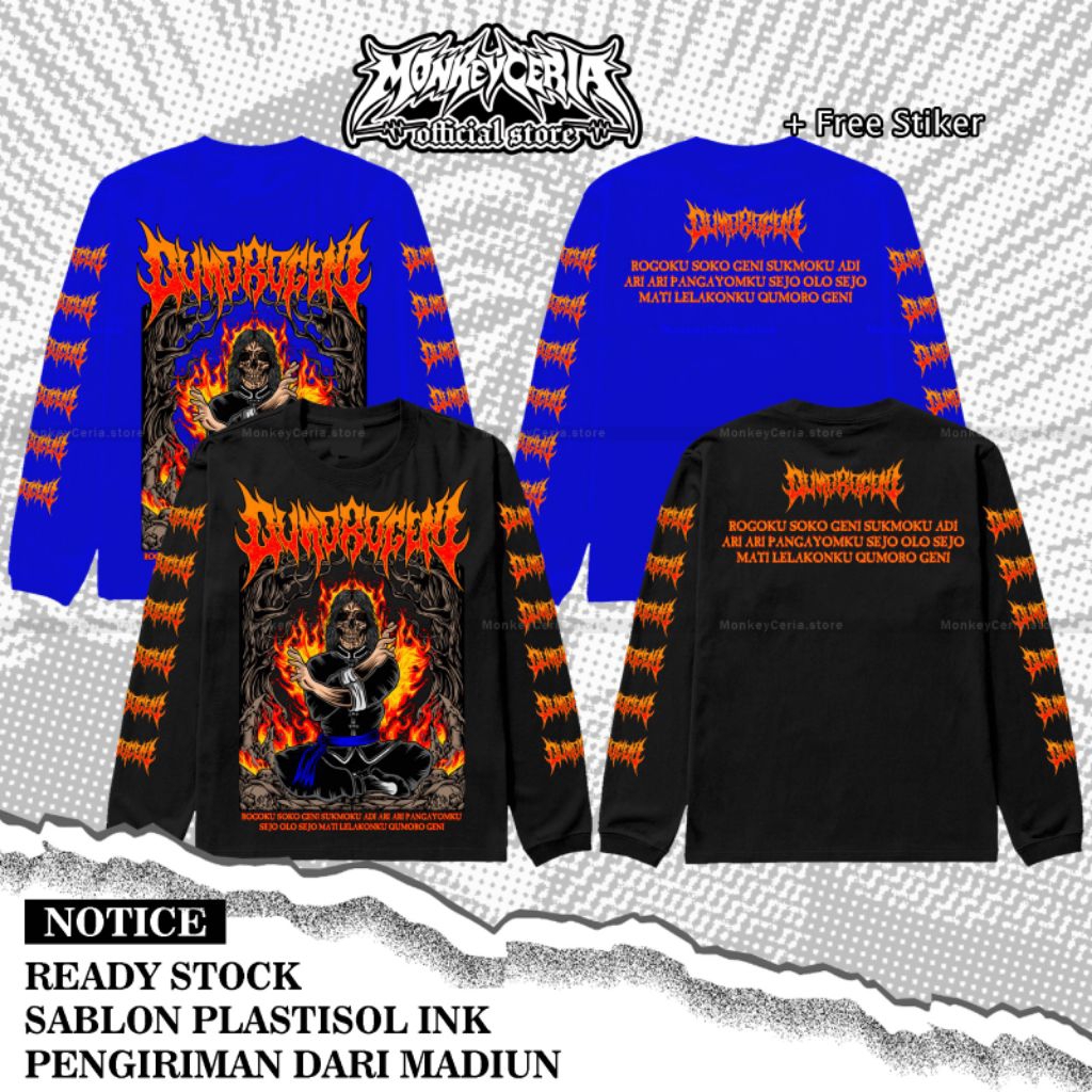 Longsleeve Qumoro Geni Kera sakti / kaos IKSPI kera sakti / MC 112