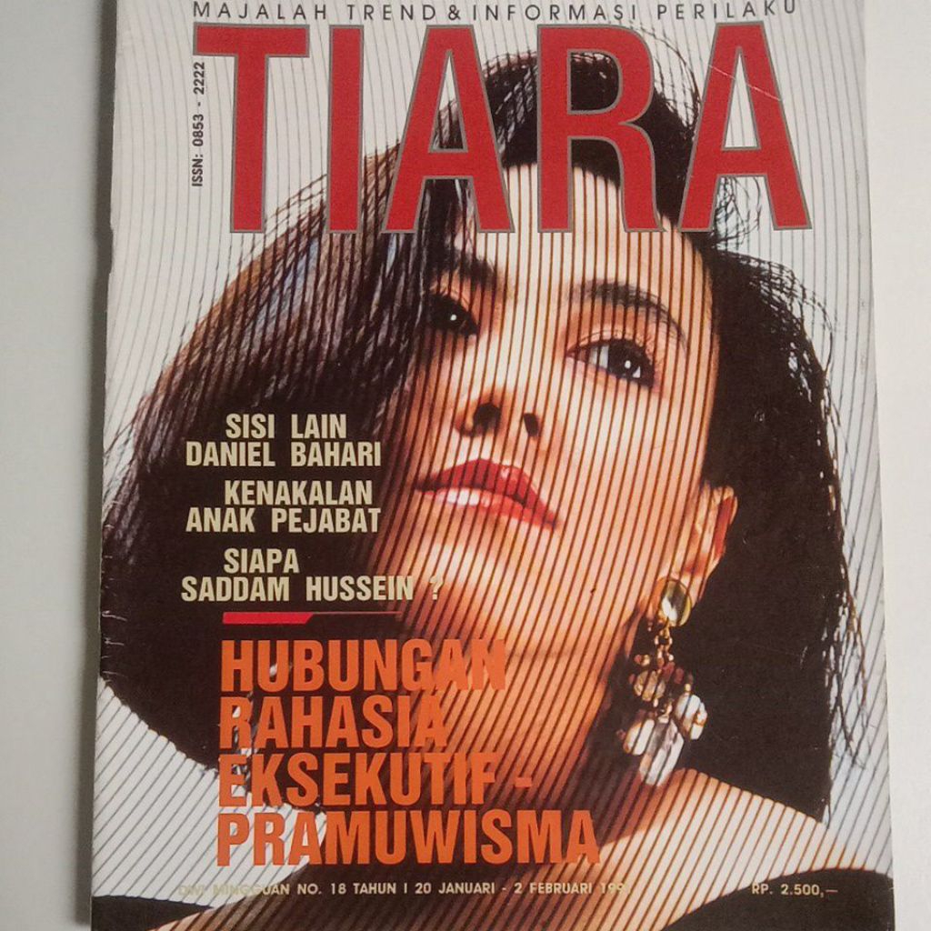 Majalah Tiara Tahun 1991 Cover Nurlela Siregar (Nela)