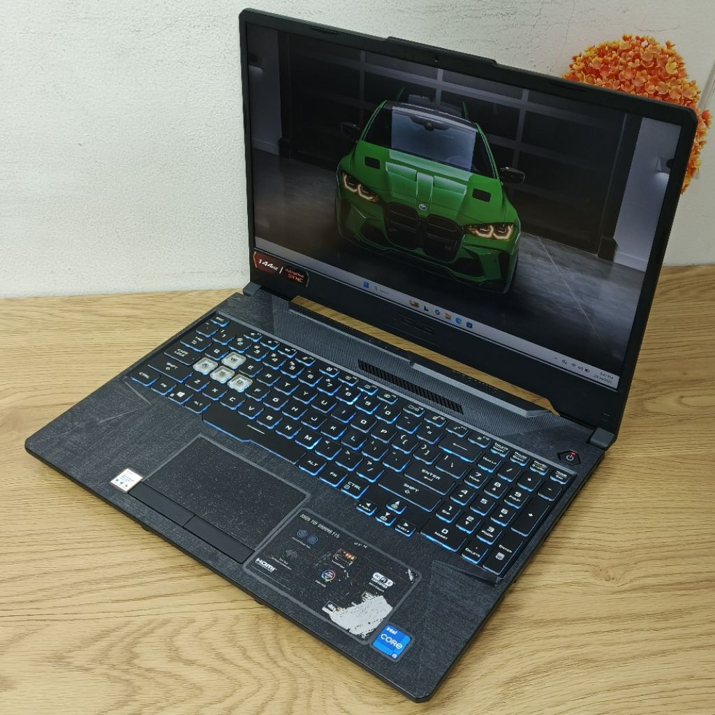Laptop Gaming Asus Tuf F15 FX506H Intel Core i5-11400H Gen 11 Ram 8Gb/ssd 512Gb Render RTX 3050