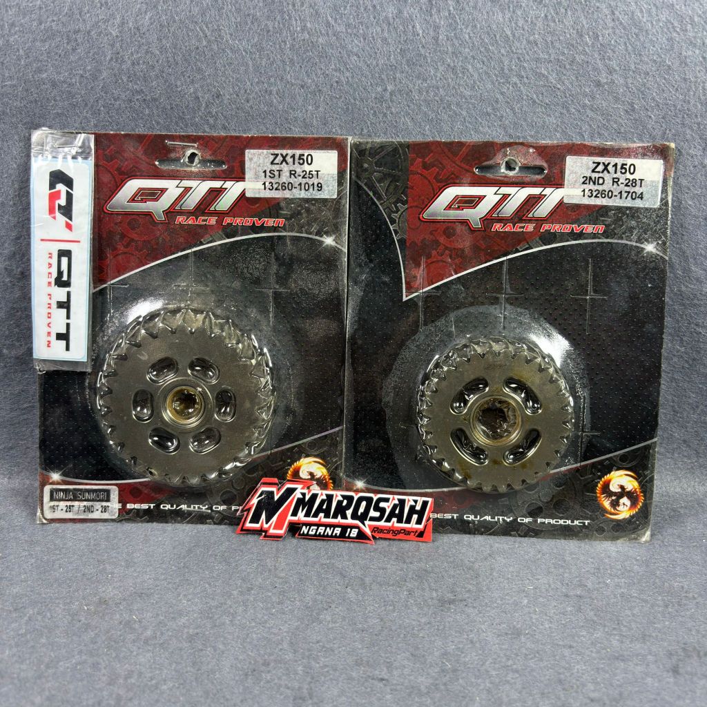 GIGI RASIO NINJA 2T R RR QTT 1ST 25T 2ND 28T NINJA SUNMORI QTT