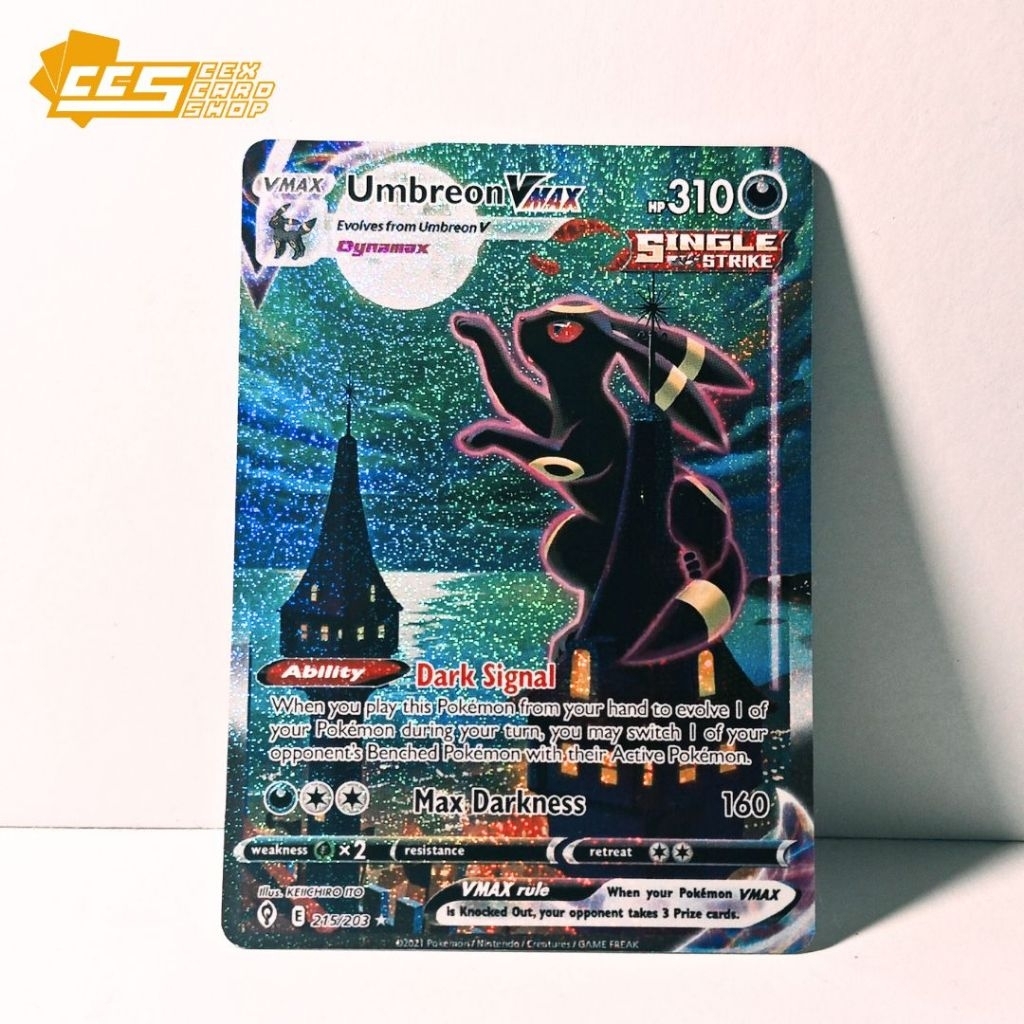Umbreon VMAX / Moonbreon -  215/203 (Replica) - Evolving Skies - Pokemon TCG English