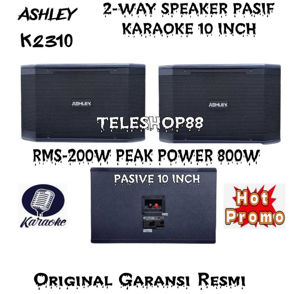 Speaker pasif 10 inch ASHLEY K2310 ASHLEY K 2310 original