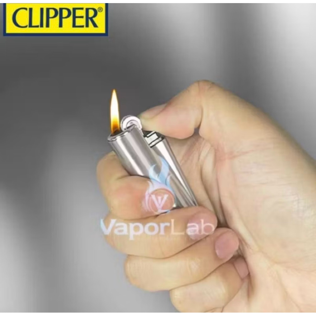 korek api clipper metal besi original import China Refill gas Lighter
