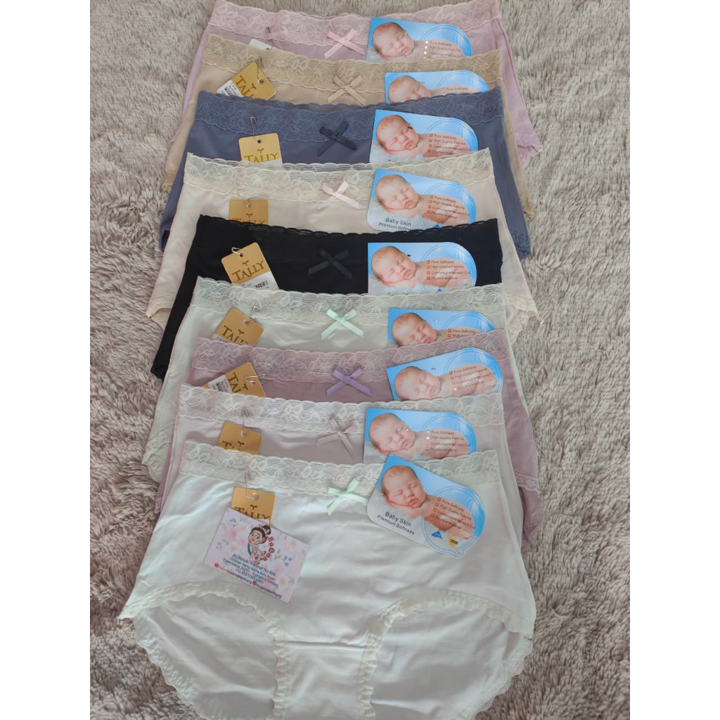TALLY CD 9704 - 9705 Celana Dalam Wanita Fit to L - XL Bahan Baby Skin Premium Collection Super Lemb
