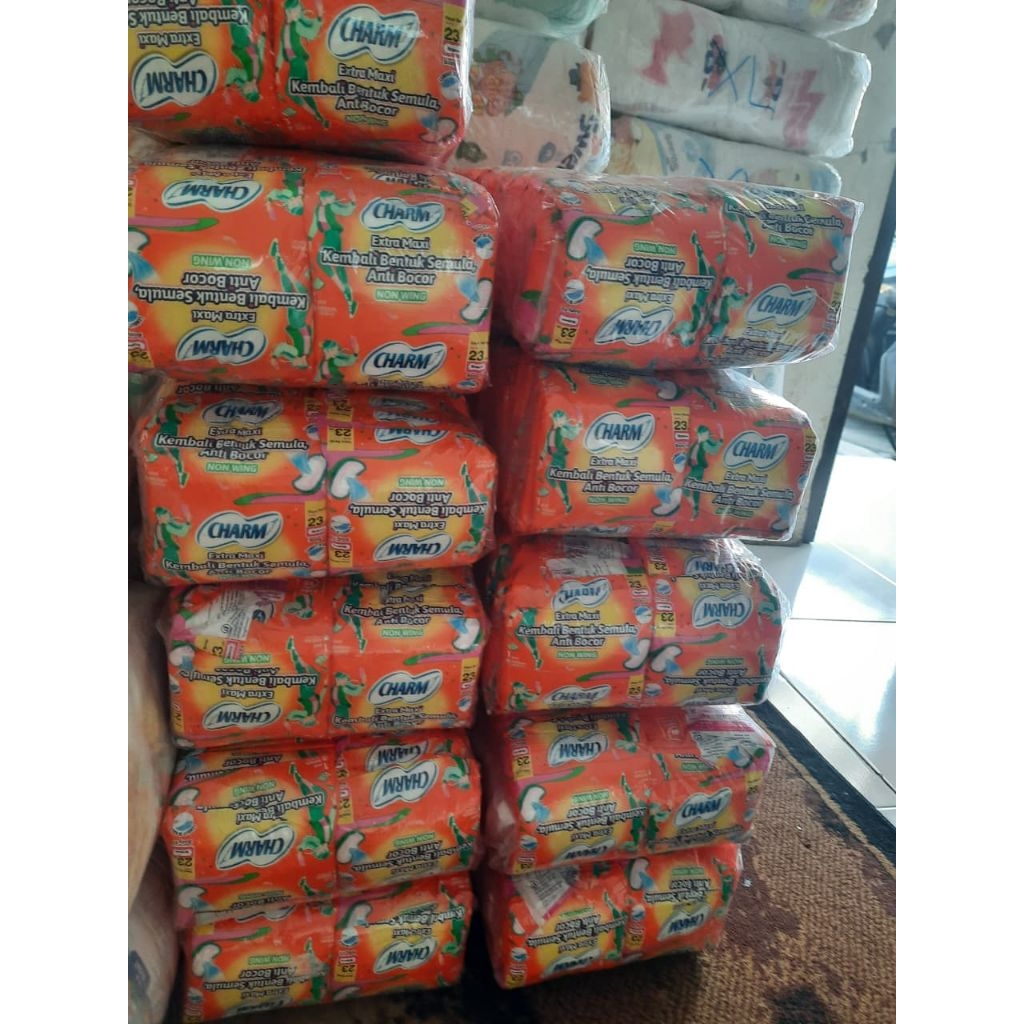 Pembalut charm renceng curah size 23cm isi 50 pcs