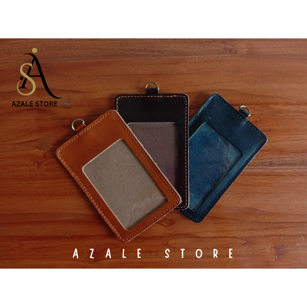 LANYARD HOLDER KULIT SAPI ASLI / ID CARD KULIT ASLI