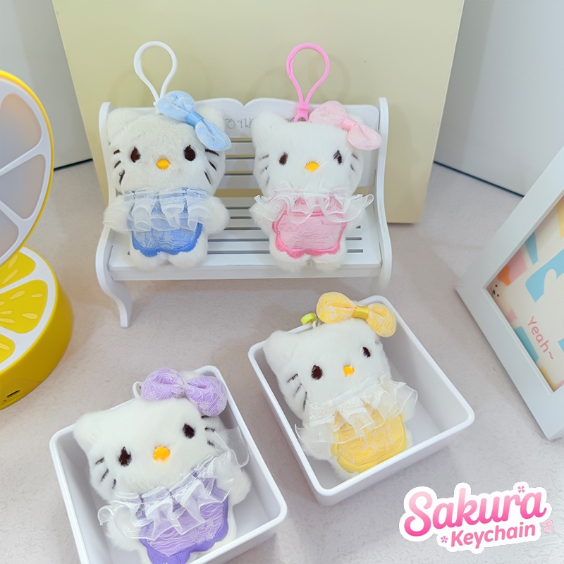 Gantungan Kunci Kucing Boneka Bulu Lucu Kartun Aksesoris Boneka Bulu Aksesoris Tas Gantungan Kunci