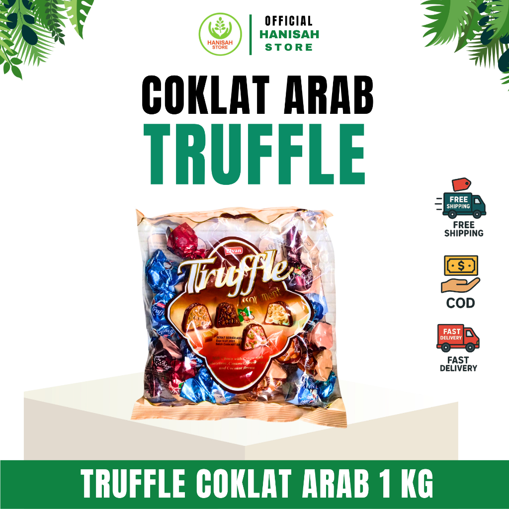 COKLAT TRUFFLE 1 KG | Coklat Truffle 1 Kg Mix | Coklat Truffle 400 gr | Oleh-Oleh Haji Umrah
