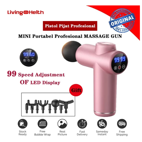 Flash Sale Profesi Wanita/Pria Alat Pijat Elektrik 8 in1 Massage Gun Deep Tissue Muscle Therapy Elec