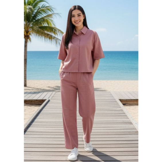 VIRAL One Set Loewy(655) Rayon Jepang Premium Quality / Setelan Wanita Kekinian Katun / Lengan Tanga