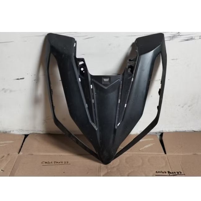 Cover Tameng Lampu Depan Hitam Doff Vario 125 LED 2023 Original K2V