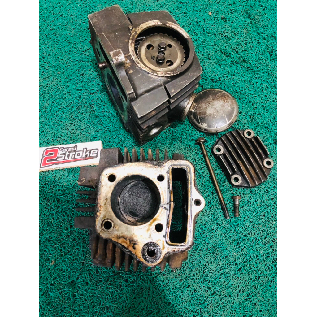 BORING BLOCK SEHER + CYLINDER BLOK HEAD ASTREA GRAND PRIMA STAR SUPRA X LAMA FULL SET ORI CABUTAN