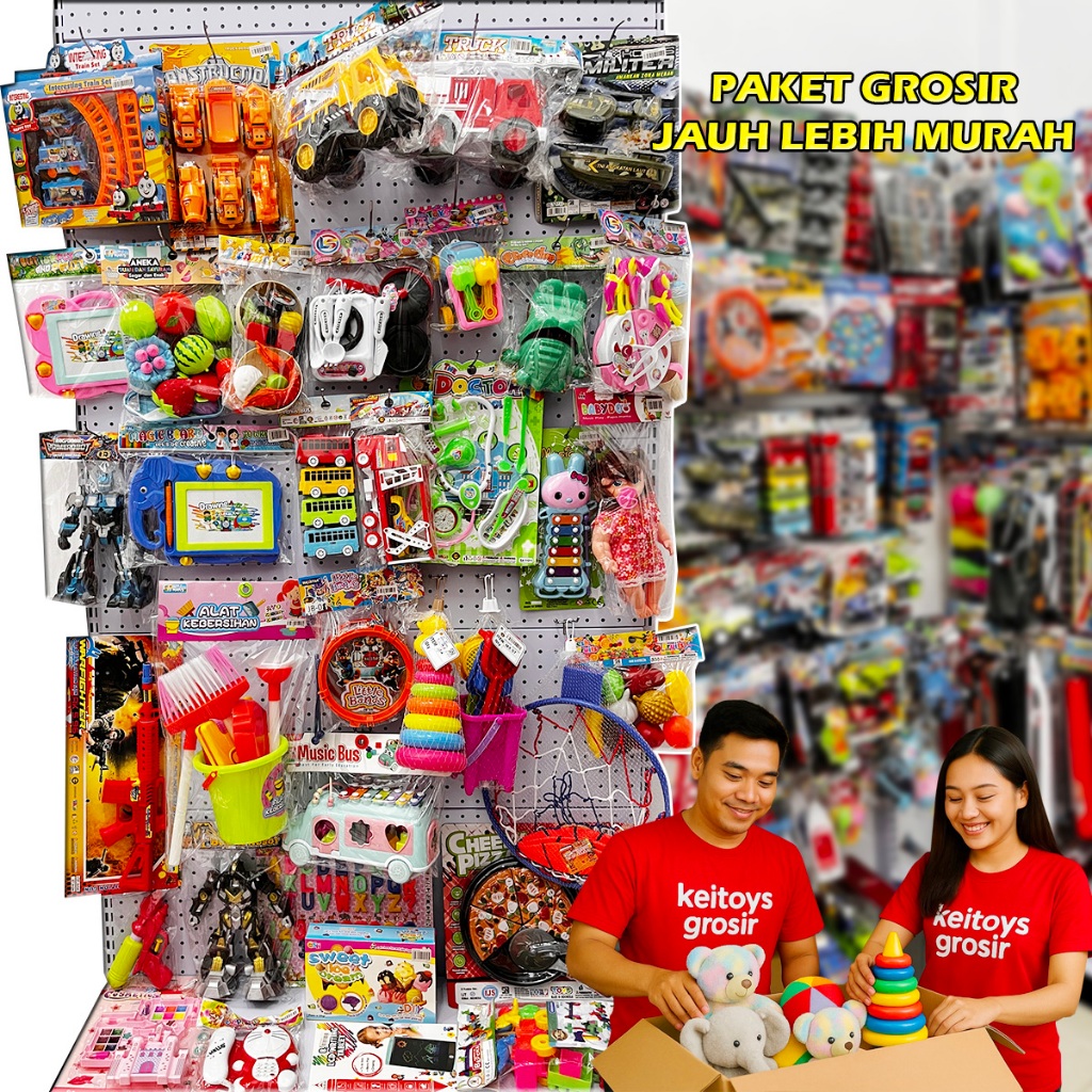 GROSIR MAINAN ANAK PAKET GROSIR PEMULA ISI 72 PCS BELI GROSIR MAINAN ANAK PUSAT MAINAN GROSIR MURAH