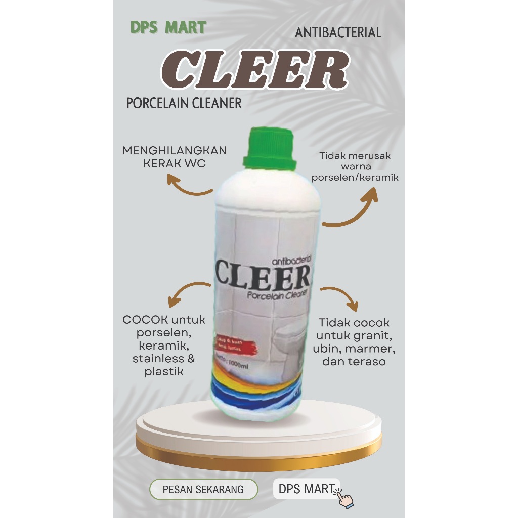 [ DPS] Pembersih Kerak Keramik Extra Ampuh CLEER / Tirex Pembersih Noda dan Kerak 1000ML