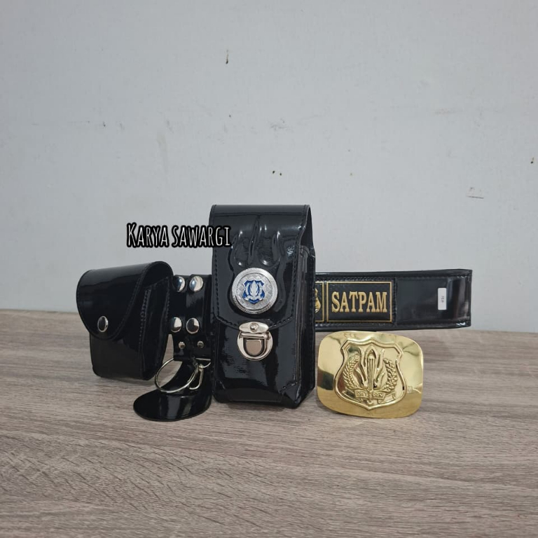 Kopel sabuk satpam kilap Fullset Atribut