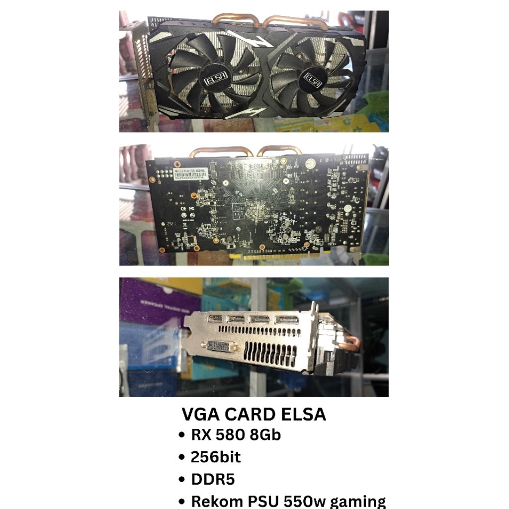 VGA CARD RX580 8GB ELSA Second