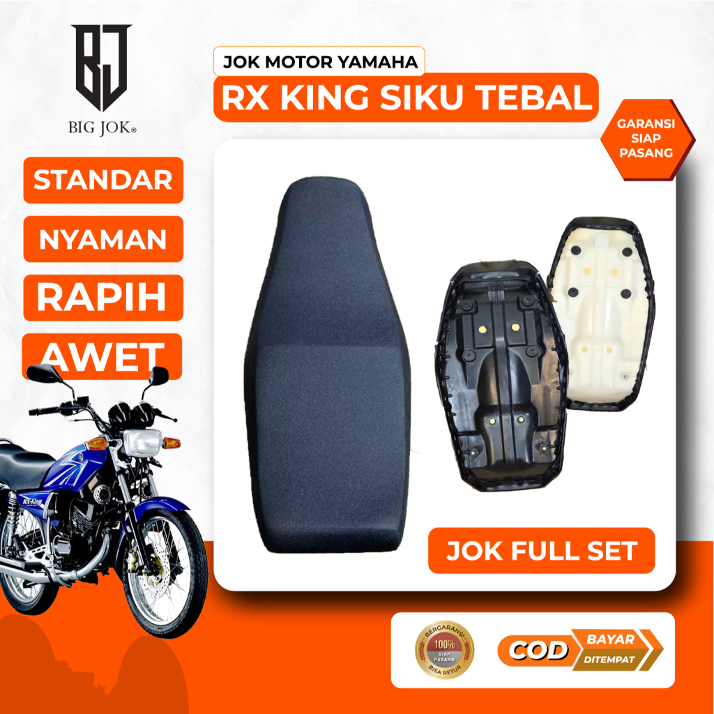 Jok motor rx king siku tebal polos I Jok yamaha rx king