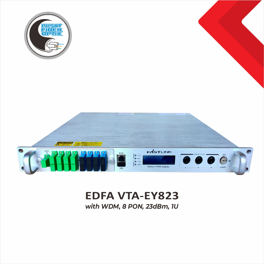EDFA VTA-EY823 (WK) with WDM, 8 PON, 23dBm,1U