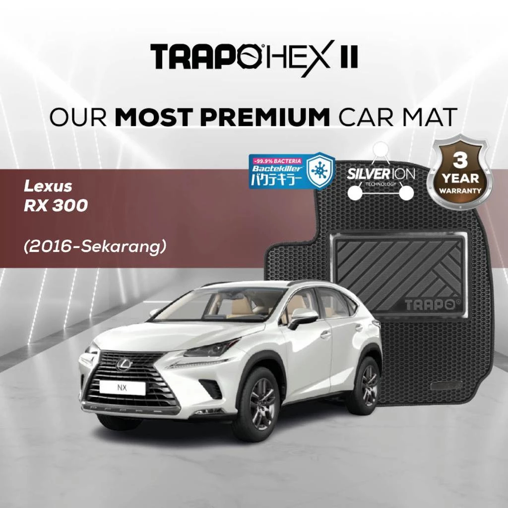 Karpet Premium Trapo Hex II Lexus RX 300 (2016-Sekarang) Karpet RX 300 Fullset