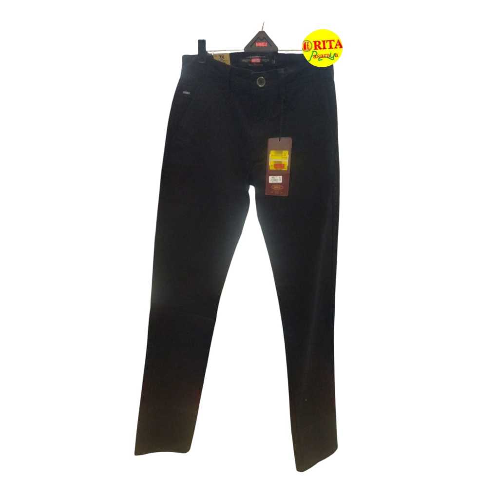 Gabrielle celana jeans hitam panjang