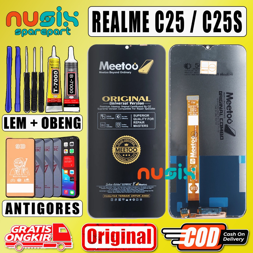 LCD TOUCHSCREEN REALME C25 / C25S ORIGINAL FULLSET