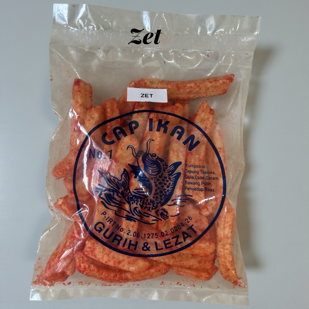 Snack CAP IKAN / Kerupuk Zet Balado / Kerupuk CAP IKAN