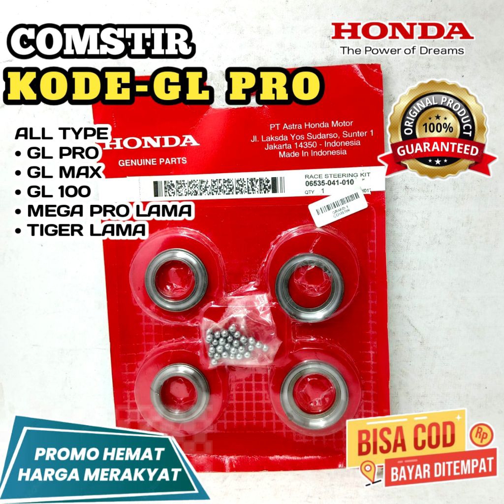 GL PRO COMSTIR,COMSTIR GL 100,GL MAX,KOMSTIR MEGA PRO LAMA,KOMSTIR TIGER LAMA,KOMSTIR HONDA ORIGINAL