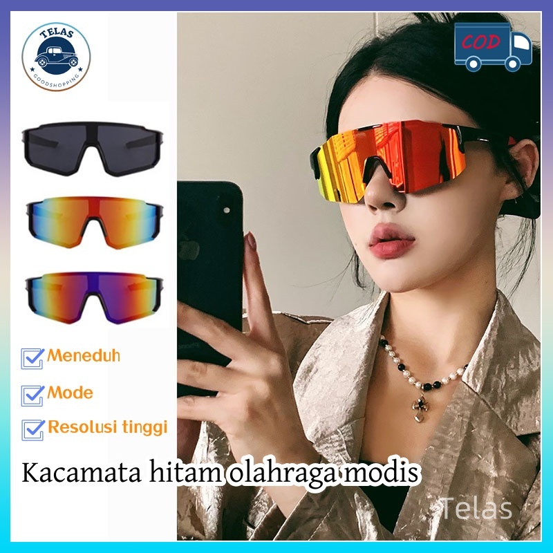 Kacamata Lari Berkualitas Cowok Unisex Keren Untuk Bersepeda Olahraga Kekinian Dewasa Running Sport 