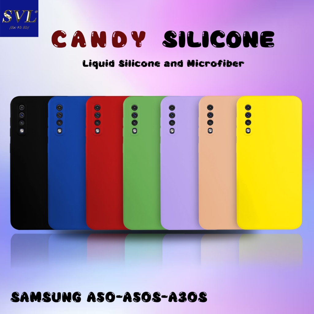 Samsung A50 / A50S / A30S Candy Case Softcase Silicon MICROFIBER SUEDE